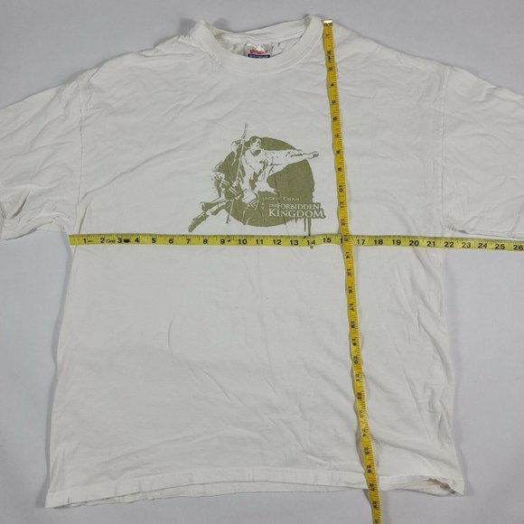 Vintage The Forbidden Kingdom Movie Promo T-Shirt 2008 Jackie Chan Jet Li Sz XL - Picture 6 of 8